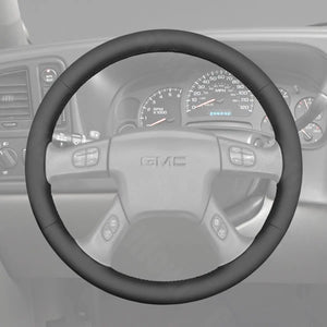 Griffowl Steering Wheel Cover for Personalized SUV GMC Yukon Envoy XL XUV 2002-2009. Hand-sewn kit for drivers seeking precision and comfort.
