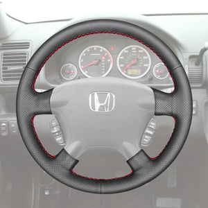 Griffowl Steering Wheel Cover for Personalized SUV Honda CRV 2002 2003 2004 2005 2006. Elevate your interior with Griffowl's wrap and stitch kit.