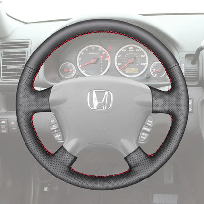 Griffowl Steering Wheel Cover for Personalized SUV Honda CRV 2002 2003 2004 2005 2006. Elevate your interior with Griffowl's wrap and stitch kit.
