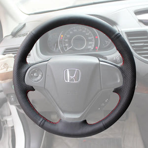 Griffowl Steering Wheel Cover for Personalized SUV Honda CRV 2012-2016. Perfect grip with our steering wheel wrap and custom interior touch.