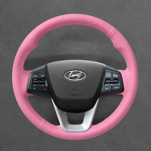 Griffowl Steering Wheel Cover for Personalized SUV Hyundai Creta ix25 2016-2021. For refined interior upgrades using our wrap and stitch kit.

