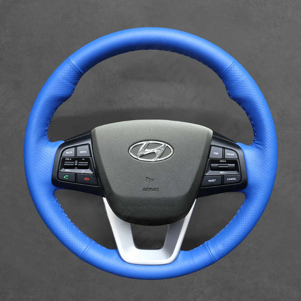 Griffowl Steering Wheel Cover for Personalized SUV Hyundai Creta ix25 2016-2021. For refined interior upgrades using our wrap and stitch kit.
