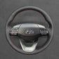 Griffowl Steering Wheel Cover for Personalized SUV Hyundai Kona Kona Electric EV 2018-2023. Elevate your interior with Griffowl's wrap and stitch kit.
