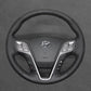 Griffowl Steering Wheel Cover for Personalized SUV Hyundai Santa Fe Sport 2013-2018. Hand-sewn kit for drivers seeking precision and comfort.
