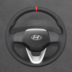 Griffowl Steering Wheel Cover for Personalized SUV Hyundai Venue 2020-2025. Perfect grip with our steering wheel wrap and custom interior touch.
