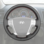 Griffowl Steering Wheel Cover for Personalized SUV Hyundai ix55 2009-2013. Perfect grip with our steering wheel wrap and custom interior touch.
