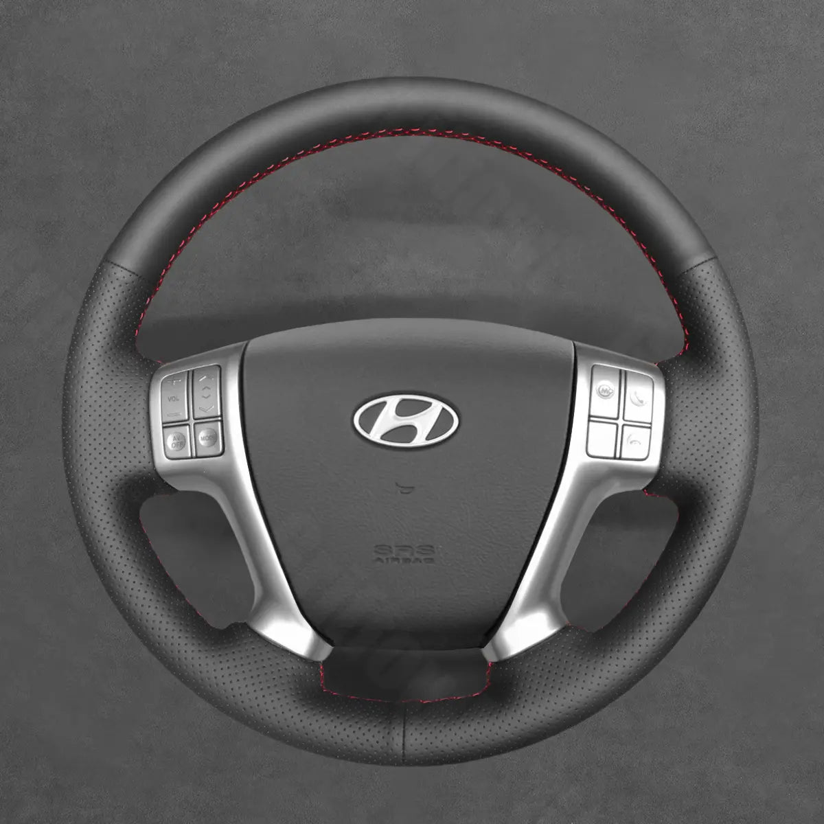 Griffowl Steering Wheel Cover for Personalized SUV Hyundai ix55 2009-2013. Perfect grip with our steering wheel wrap and custom interior touch.
