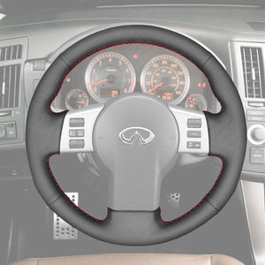 Griffowl Steering Wheel Cover for Personalized SUV Infiniti FX45 2004-2008. Perfect grip with our steering wheel wrap and custom interior touch.
