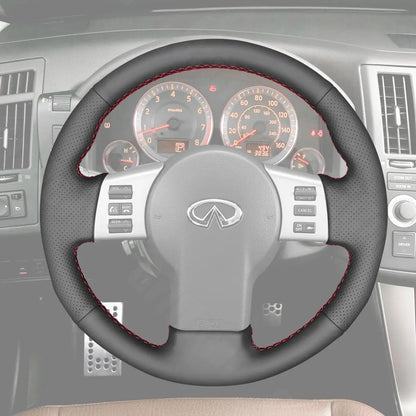 Griffowl Steering Wheel Cover for Personalized SUV Infiniti FX45 2004-2008. Perfect grip with our steering wheel wrap and custom interior touch.
