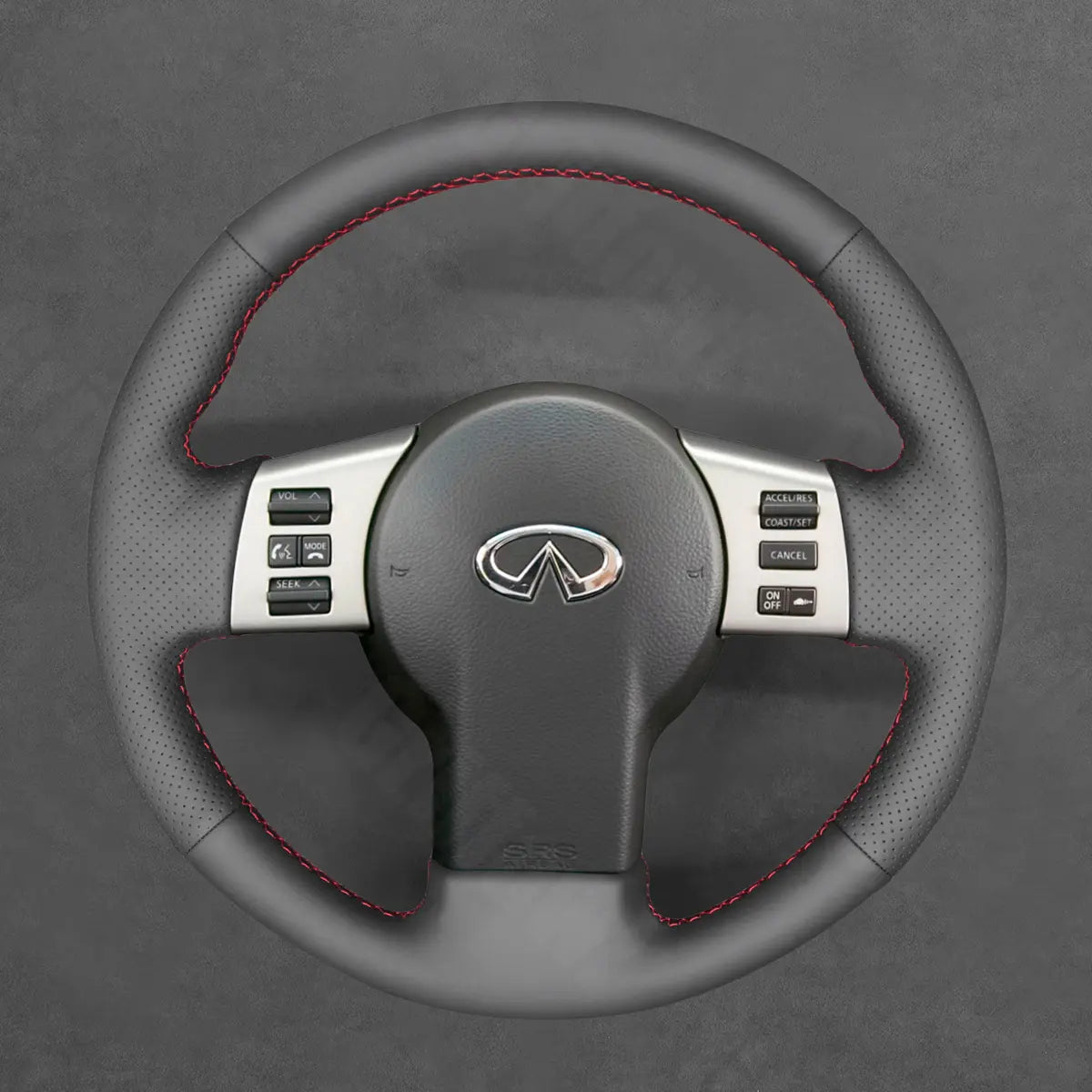 Griffowl Steering Wheel Cover for Personalized SUV Infiniti FX45 2004-2008. Perfect grip with our steering wheel wrap and custom interior touch.
