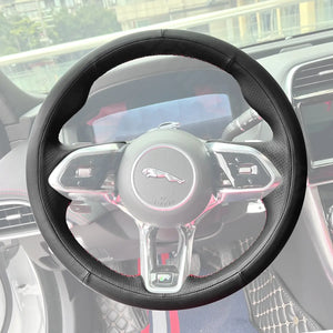 Griffowl Steering Wheel Cover for Personalized SUV Jaguar E Pace X540 F Pace X761 I-Pace 2018-2025. Hand-sewn DIY kit blends grip, function, and style inside.