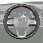 Griffowl Steering Wheel Cover for Personalized SUV Jeep Compass II MP 2022-2025. For refined interior upgrades using our wrap and stitch kit.