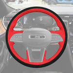 Griffowl Steering Wheel Cover for Personalized SUV Jeep Grand Cherokee V Grand Cherokee L 2021-2025. Hand-sewn DIY kit blends grip, function, and style inside.