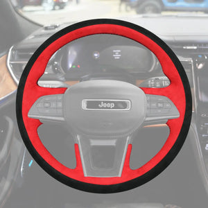 Griffowl Steering Wheel Cover for Personalized SUV Jeep Grand Cherokee V Grand Cherokee L 2021-2025. Hand-sewn DIY kit blends grip, function, and style inside.