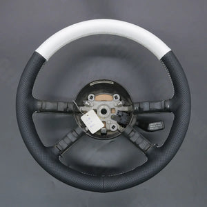 Griffowl Steering Wheel Cover for Personalized SUV Jeep Wrangler JK 2007-2010. Griffowl's interior mod with hand-sewn DIY steering wheel kit.