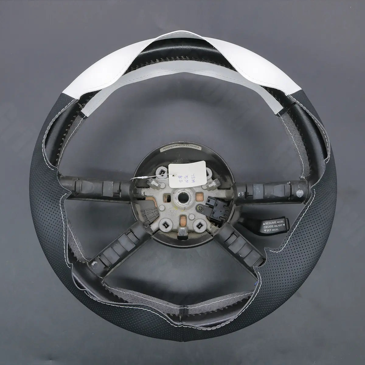 Griffowl Steering Wheel Cover for Personalized SUV Jeep Wrangler JK 2007-2010. Griffowl's interior mod with hand-sewn DIY steering wheel kit.