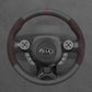 Griffowl Steering Wheel Cover for Personalized SUV Kia Soul 2014-2019. Compact, hand-sewn DIY wrap for quick interior mods and grip upgrade.
