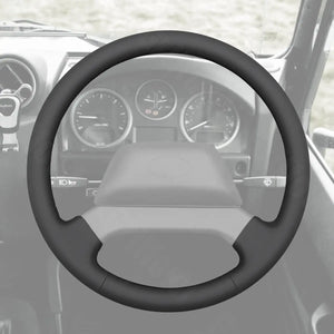 Griffowl Steering Wheel Cover for Personalized SUV Land Rover Defender 2013-2018. For refined interior upgrades using our wrap and stitch kit.