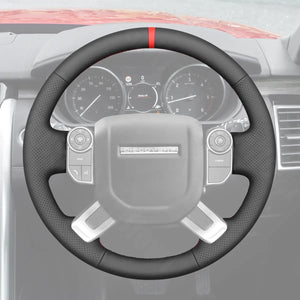 Griffowl Steering Wheel Cover for Personalized SUV Land Rover Discovery Range Rover 2013-2022. Elevate your interior with Griffowl's wrap and stitch kit.