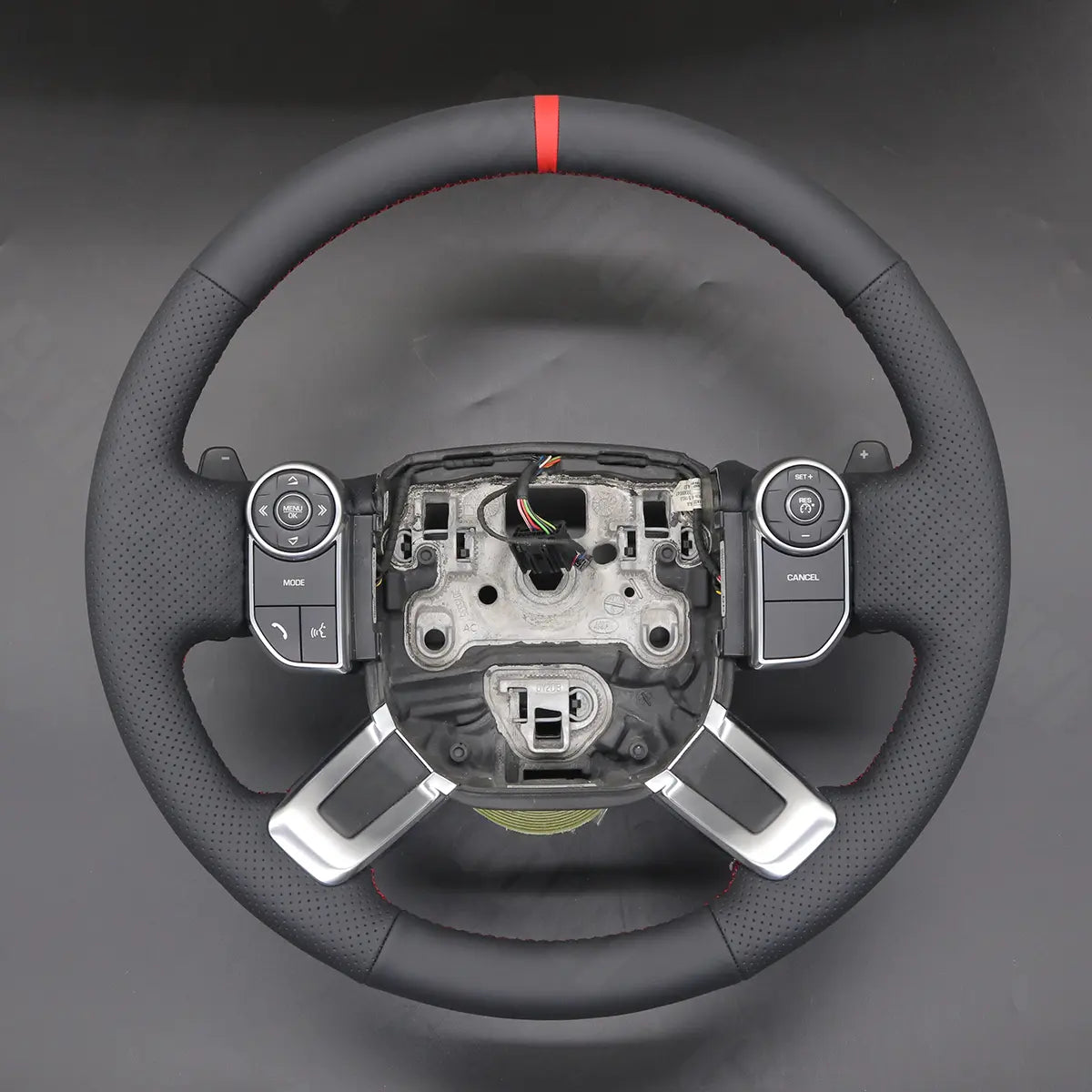 Griffowl Steering Wheel Cover for Personalized SUV Land Rover Discovery Range Rover 2013-2022. Elevate your interior with Griffowl's wrap and stitch kit.