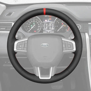 Griffowl Steering Wheel Cover for Personalized SUV Land Rover Discovery Sport L550 2015-2019. Elevate your interior with Griffowl's wrap and stitch kit.