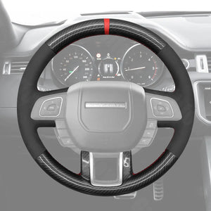 Griffowl Steering Wheel Cover for Personalized SUV Land Rover Range Rover I Evoque 2012-2019. Elevate your interior with Griffowl's wrap and stitch kit.