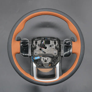 Griffowl Steering Wheel Cover for Personalized SUV Land Rover Range Rover Sport Discovery Sport Evoque Velar 2017-2022. Compact, hand-sewn DIY wrap for quick interior mods and grip upgrade.
