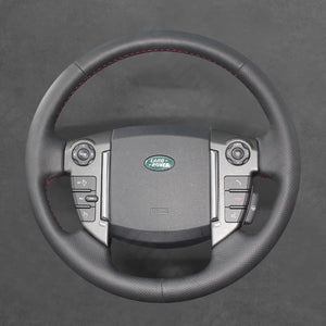 Griffowl Steering Wheel Cover for Personalized SUV Land Rover Range Rover Sport Freelander 2 Discovery LR4 LR2 2009-2017. Compact, hand-sewn DIY wrap for quick interior mods and grip upgrade.