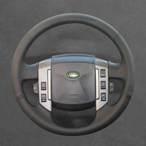 Griffowl Steering Wheel Cover for Personalized SUV Land Rover Range Rover Sport I Freelander 2 II Discovery II 2004-2010. Compact, hand-sewn DIY wrap for quick interior mods and grip upgrade.