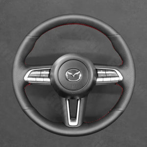 Griffowl Steering Wheel Cover for Personalized SUV Mazda CX-30 CX30 CX-50 CX50 MX-30 MX30 2020-2025. Hand-sewn DIY kit blends grip, function, and style inside.