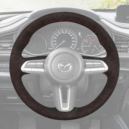 Griffowl Steering Wheel Cover for Personalized SUV Mazda CX-30 CX30 CX-50 CX50 MX-30 MX30 2020-2025. Hand-sewn DIY kit blends grip, function, and style inside.