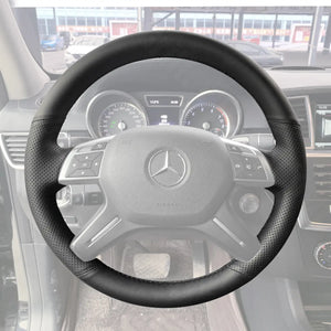 Griffowl Steering Wheel Cover for Personalized SUV Mercedes Benz G GL Class W463 X166 2013-2018. Hand-sewn DIY kit blends grip, function, and style inside.
