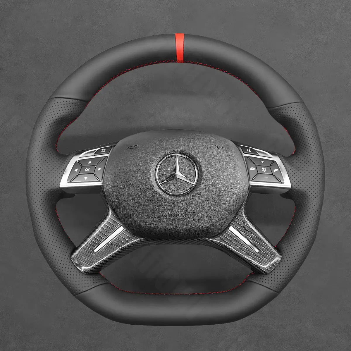 Griffowl Steering Wheel Cover for Personalized SUV Mercedes Benz GL 63 G 63 G65 AMG X166 W463 65 2013-2018. Turn every drive into a luxury experience.