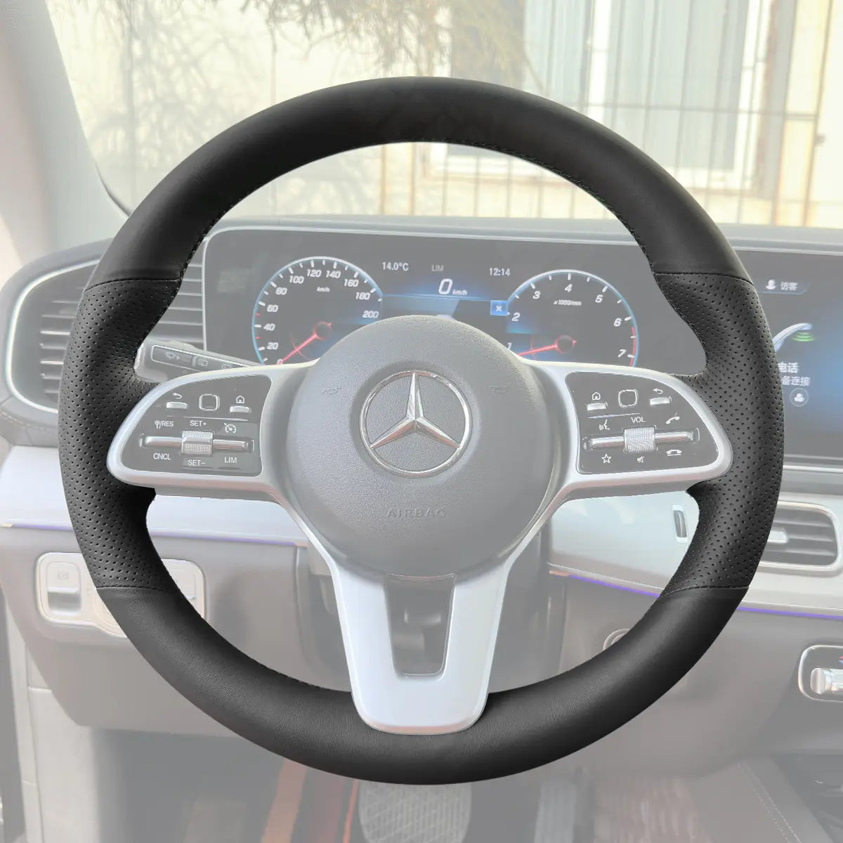 Griffowl Steering Wheel Cover for Personalized SUV Mercedes Benz W463 H247 X167 X247 X253 C167 C253 V167 2018-2024. Turn every drive into a luxury experience.