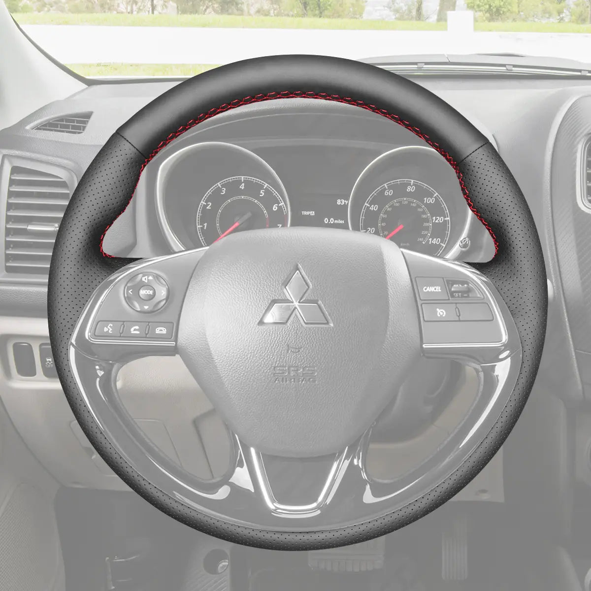 Griffowl Steering Wheel Cover for Personalized SUV Mitsubishi Outlander Outlander Sport Eclipse Cross ASX 2015-2025. Turn every drive into a luxury experience.
