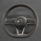 Griffowl Steering Wheel Cover for Personalized SUV Nissan Juke II F16 Kicks ZE1 Armada Qashqai J11 Rogue Sport X Trail T32 2017-2025. Compact, hand-sewn DIY wrap for quick interior mods and grip upgrade.
