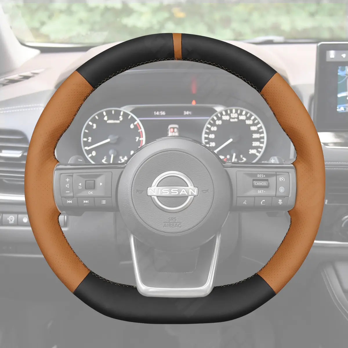 Griffowl Steering Wheel Cover for Personalized SUV Nissan Pathfinder Qashqai Rogue X Trail Kicks 2022-2025. Turn every drive into a luxury experience.
