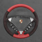 Griffowl Steering Wheel Cover for Personalized SUV Porsche Cayenne 2003-2010. Griffowl's interior mod with hand-sewn DIY steering wheel kit.