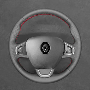 Griffowl Steering Wheel Cover for Personalized SUV Renault Captur 2016 2017 2018 2019 2020. Elevate your interior with Griffowl's wrap and stitch kit.