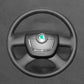 Griffowl Steering Wheel Cover for Personalized SUV Skoda Fabia Citigo Roomster Octavia Superb 2008-2013. Perfect for enthusiasts seeking refined interior mods.
