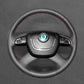 Griffowl Steering Wheel Cover for Personalized SUV Skoda Yeti with Mutifunction Button 2009-2013. Hand-sewn DIY kit blends grip, function, and style inside.
