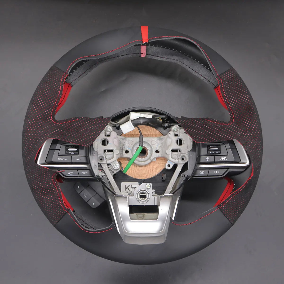 Griffowl Steering Wheel Cover for Crafted Touring Subaru Outback 2018-2025. Perfect grip with our steering wheel wrap and custom interior touch.
