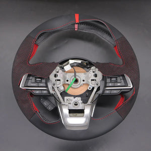 Griffowl Steering Wheel Cover for Crafted Touring Subaru Outback 2018-2025. Perfect grip with our steering wheel wrap and custom interior touch.
