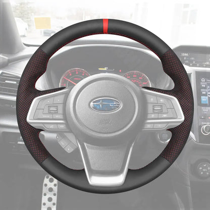 Griffowl Steering Wheel Cover for Crafted Touring Subaru Outback 2018-2025. Perfect grip with our steering wheel wrap and custom interior touch.
