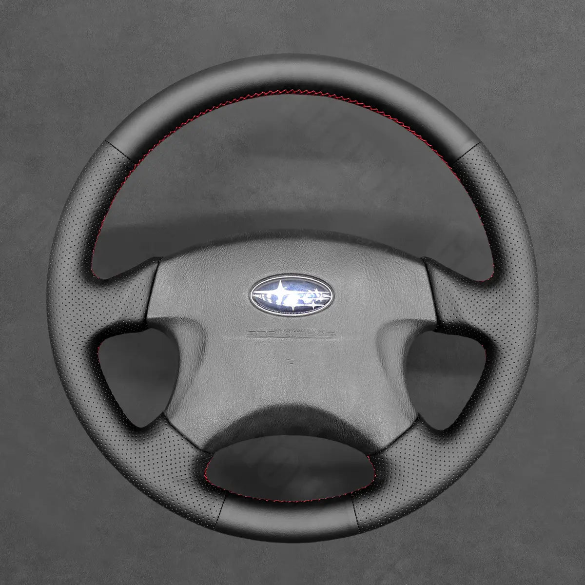 Griffowl Steering Wheel Cover for Personalized SUV Subaru Forester 2002-2004. Griffowl's interior mod with hand-sewn DIY steering wheel kit.
