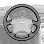 Griffowl Steering Wheel Cover for Personalized SUV Subaru Forester 2002-2004. Griffowl's interior mod with hand-sewn DIY steering wheel kit.
