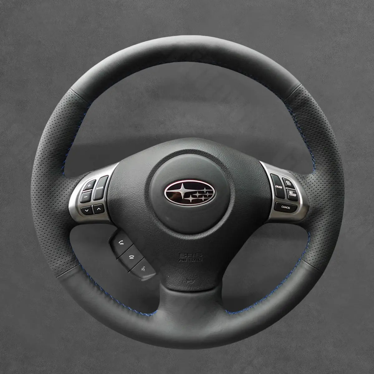 Griffowl Steering Wheel Cover for Personalized SUV Subaru Forester 2008-2013. Griffowl's interior mod with hand-sewn DIY steering wheel kit.
