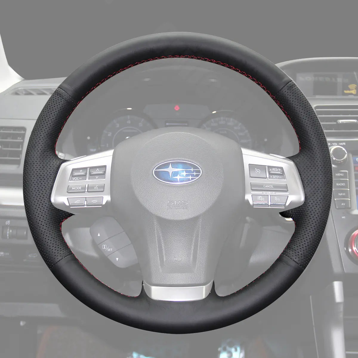 Griffowl Steering Wheel Cover for Personalized SUV Subaru XV Crosstrek Forester 2013-2016. Elevate your interior with Griffowl's wrap and stitch kit.

