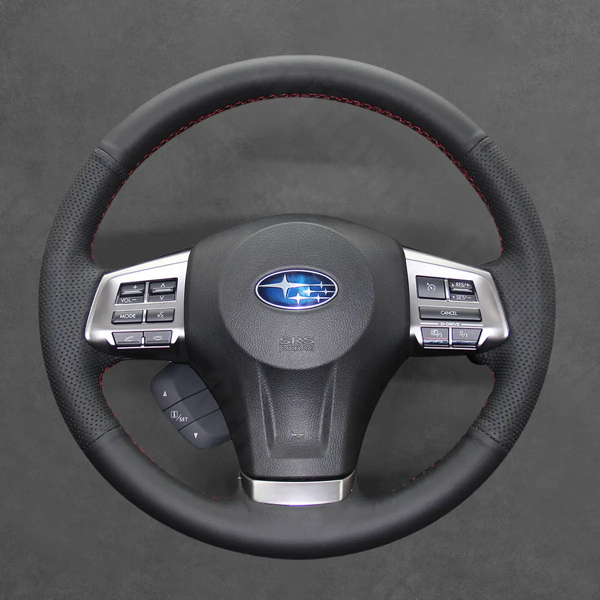 Griffowl Steering Wheel Cover for Personalized SUV Subaru XV Crosstrek Forester 2013-2016. Elevate your interior with Griffowl's wrap and stitch kit.
