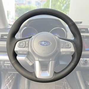 Griffowl Steering Wheel Cover for Personalized SUV Subaru XV Crosstrek Forester 2016-2018. Elevate your interior with Griffowl's wrap and stitch kit.
